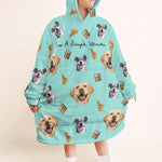 I'm A Simple Woman Ver 2 - Personalized Oversized Blanket Hoodie - Birthday Mother's Day Gift For Dog Mom, Cat Mom