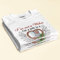 I'm A Wife To A Husband With Wings - Personalized Photo Shirt