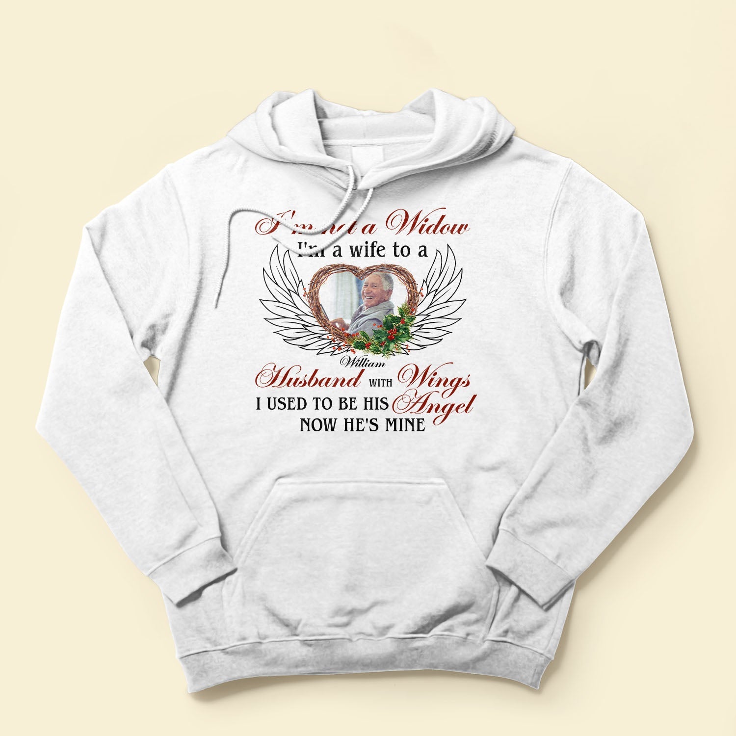 I'm A Wife To A Husband With Wings - Personalized Photo Shirt