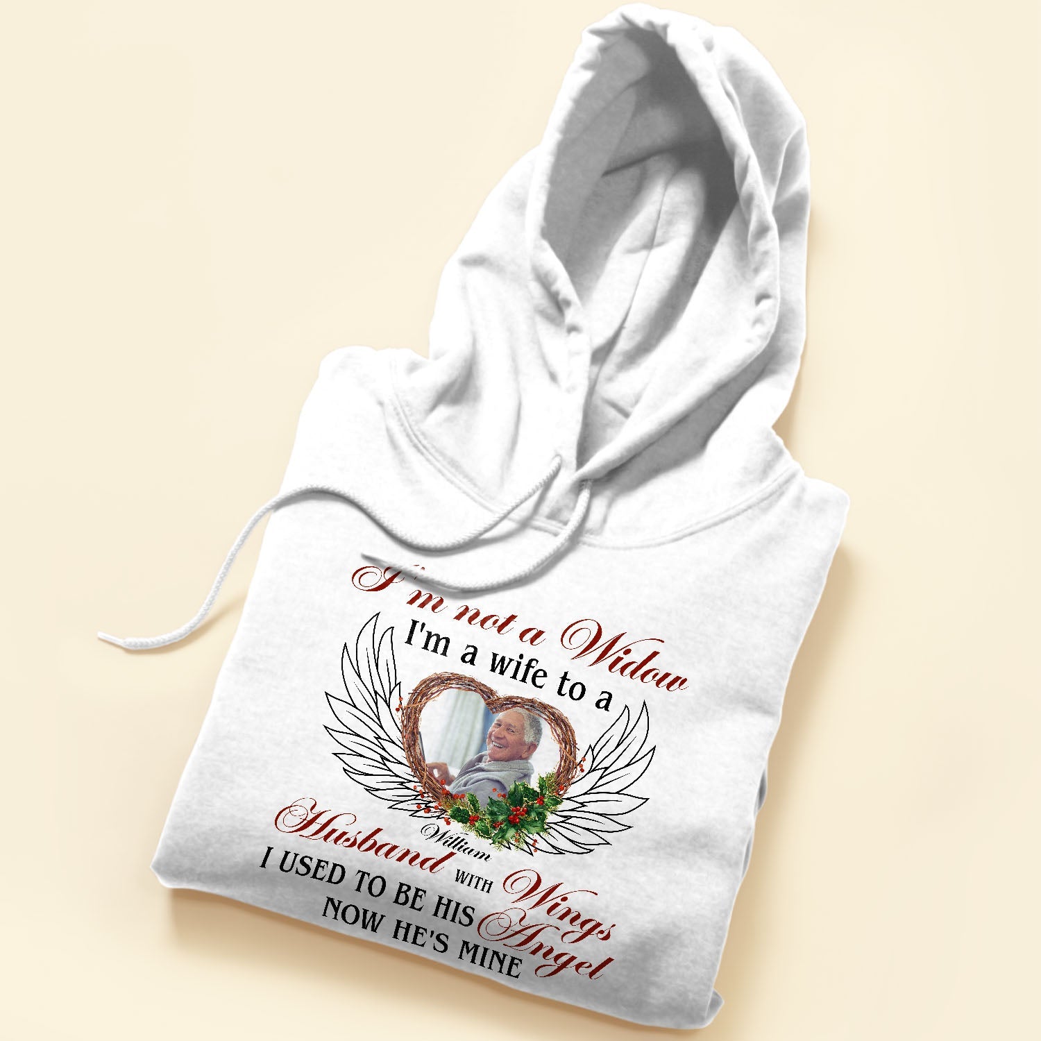 I'm A Wife To A Husband With Wings - Personalized Photo Shirt