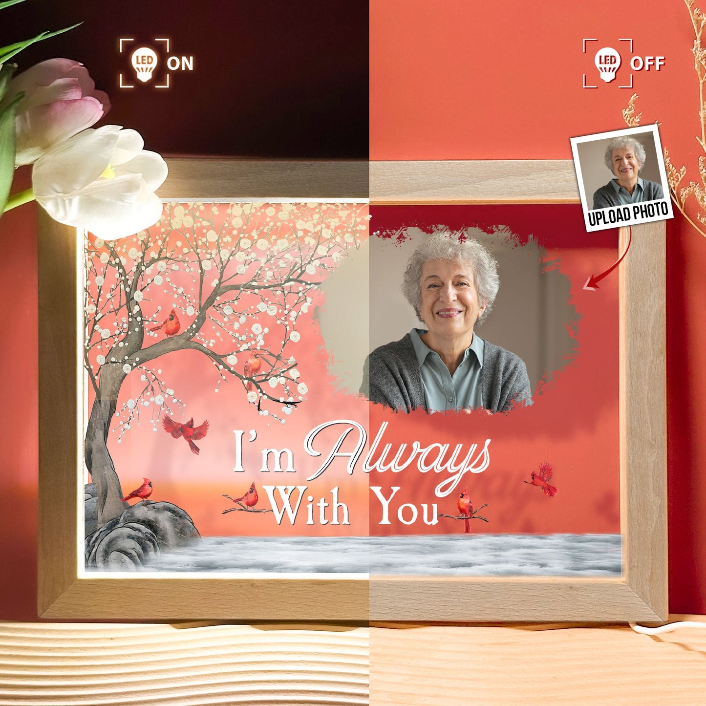 I'm Always With You - Personalized Photo Frame Lamp