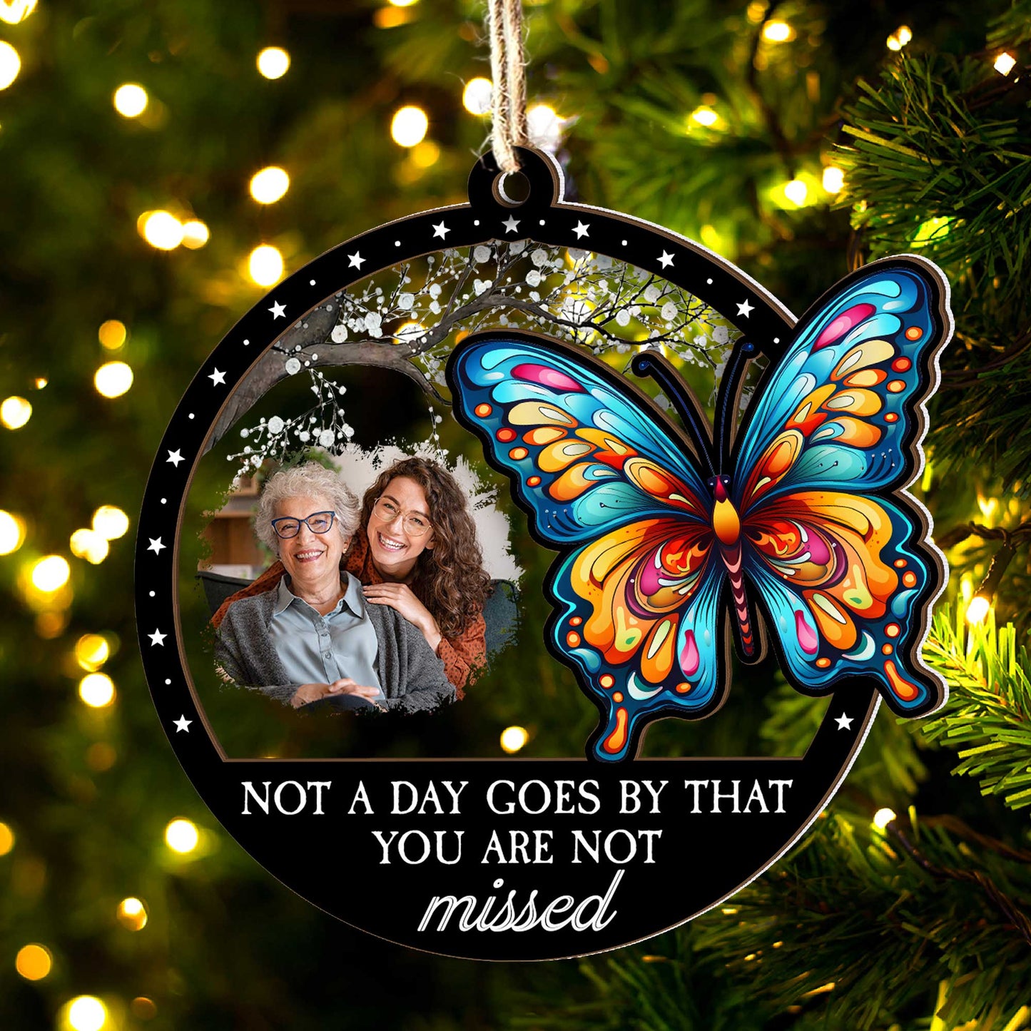 I'm Always With You - Personalized Wood And Acrylic Photo Ornament