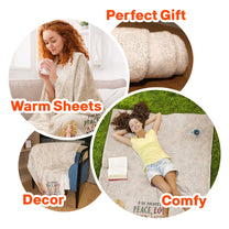 I'm Mostly Peace Love And Light - Personalized Blanket - Birthday, Loving Gift For Yoga Lover