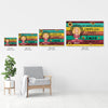 I&#39;m Mostly Peace Love And Light - Personalized Poster/Canvas - Gift For Yoga Lover - Yoga Girl Illustration