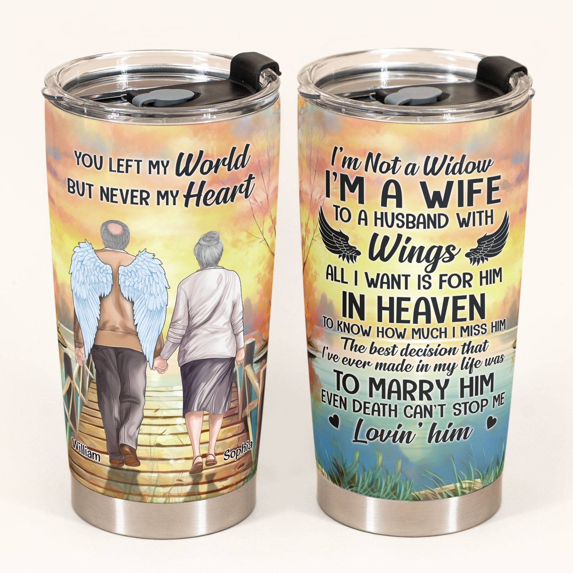 I'm Not A Widow - Personalized Tumbler Cup