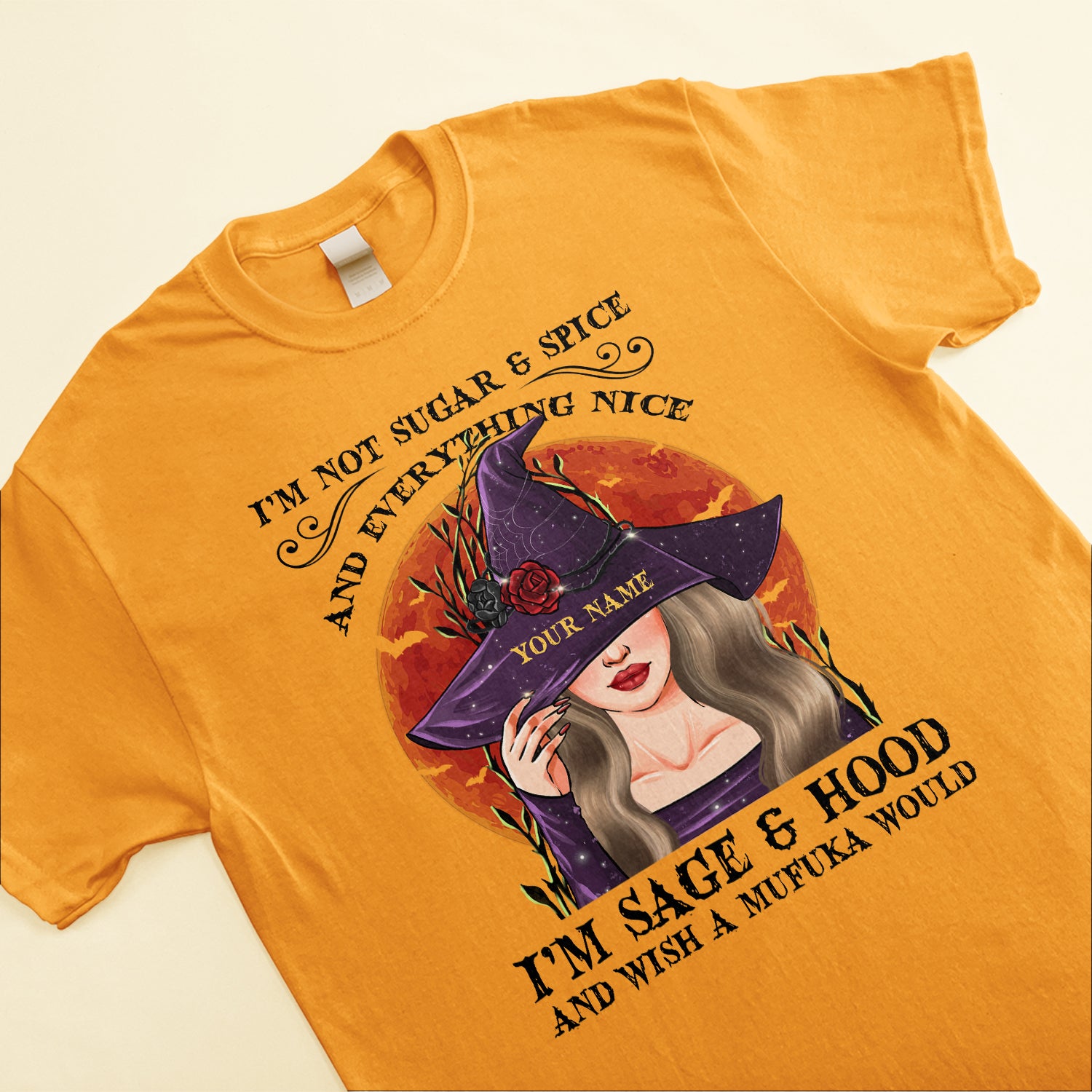 I'm Not Sugar Spice & Everything Nice - Personalized Shirt - Halloween Gift For Witches