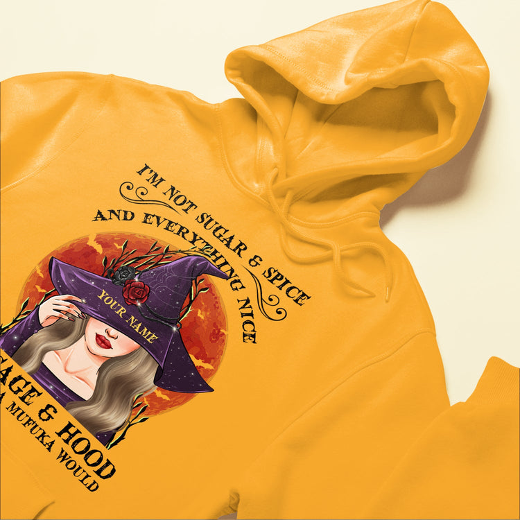 I'm Not Sugar Spice & Everything Nice - Personalized Shirt - Halloween Gift For Witches