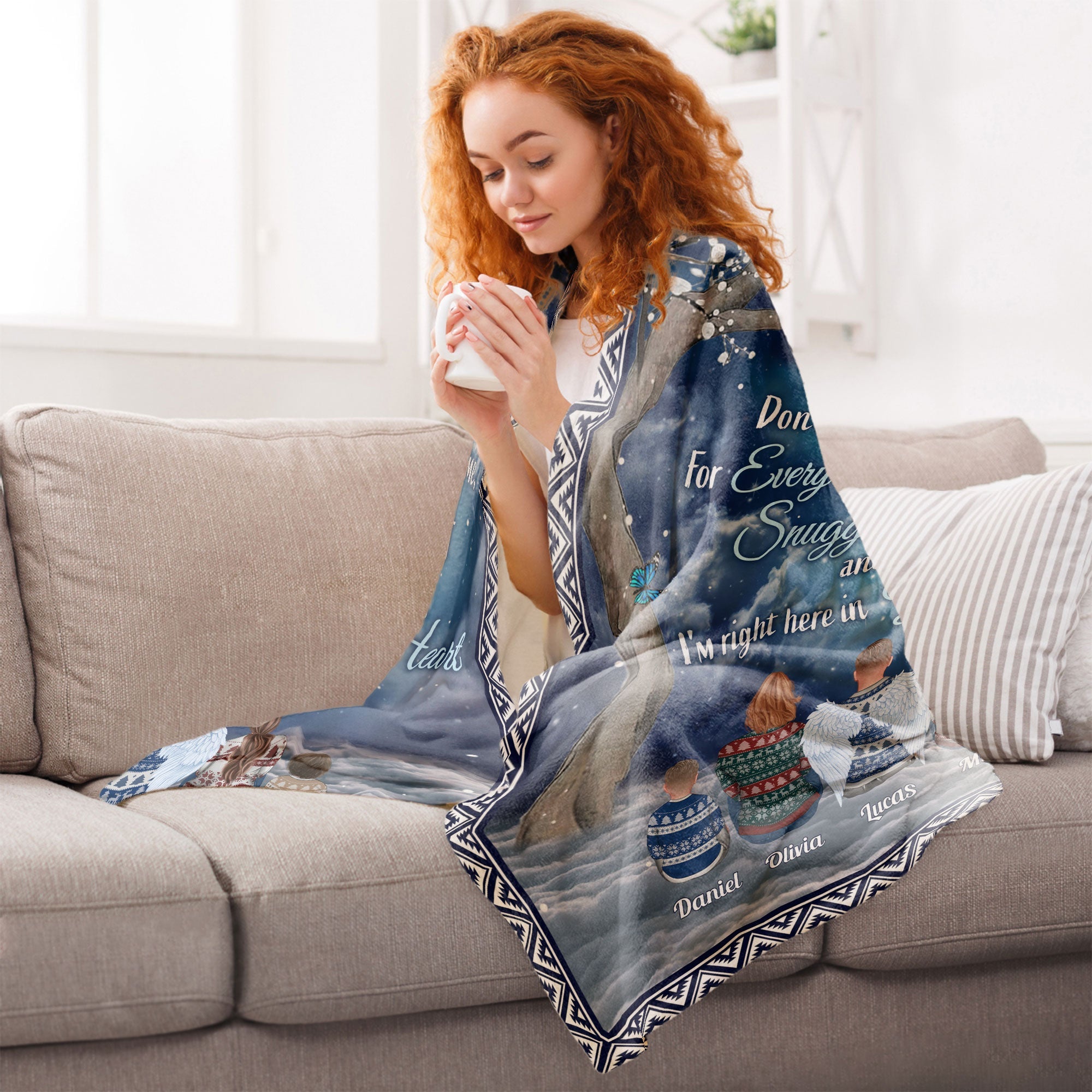 I'm Right Here In Your Heart - Personalized Memory Blanket