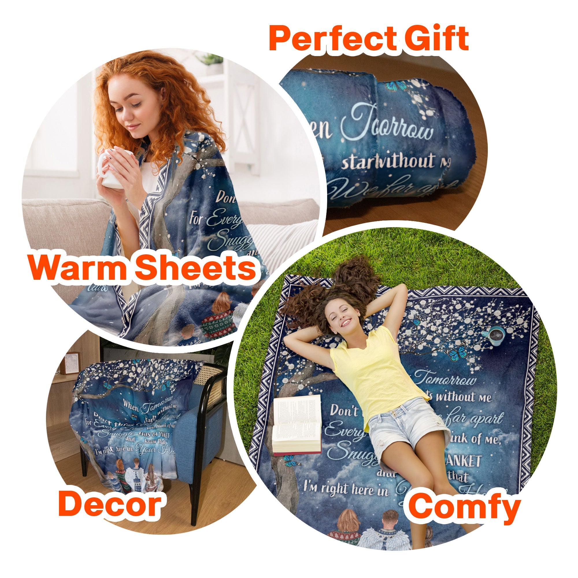 I'm Right Here In Your Heart - Personalized Memory Blanket
