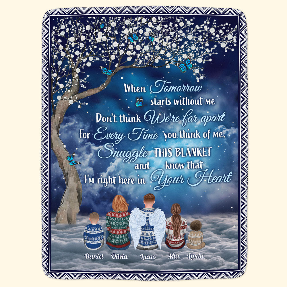 I'm Right Here In Your Heart - Personalized Memory Blanket