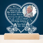 I'm Right Here Inside Your Heart - Personalized Photo LED Light