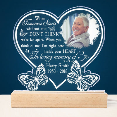 I'm Right Here Inside Your Heart - Personalized Photo LED Light
