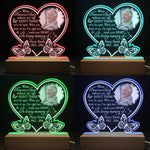 I'm Right Here Inside Your Heart - Personalized Photo LED Light