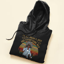 Im-Sage-And-Hood-Personalized-Shirt-Gift-For-Black--Woman-Girl-Sitting-Illustration