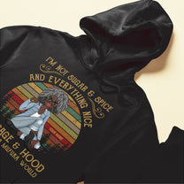 Im-Sage-And-Hood-Personalized-Shirt-Gift-For-Black--Woman-Girl-Sitting-Illustration