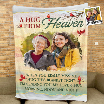 I'm Sending You My Love & Hug - Personalized Photo Blanket