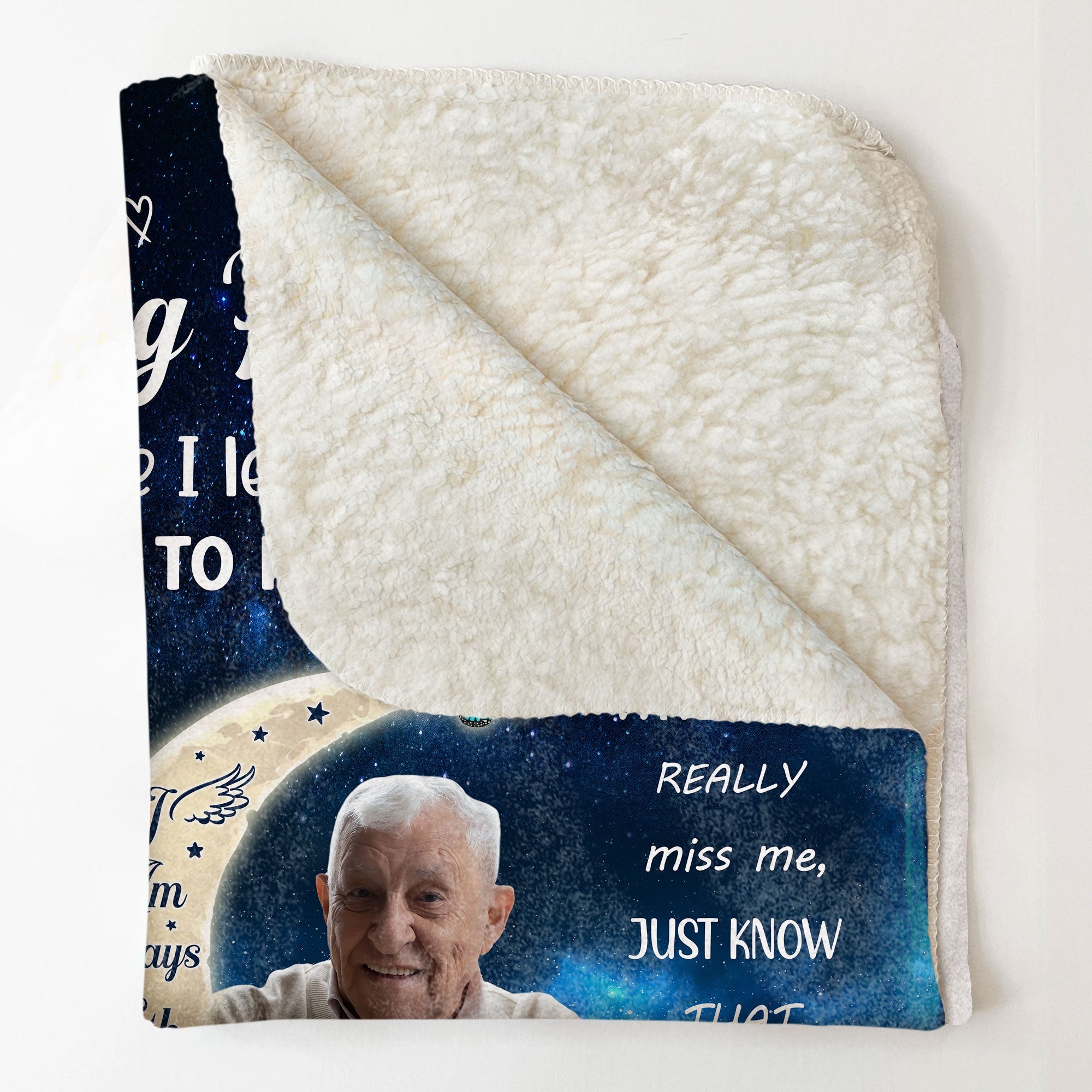 I'm Sending You My Love & Hugs Memorial Gift - Personalized Photo Blanket