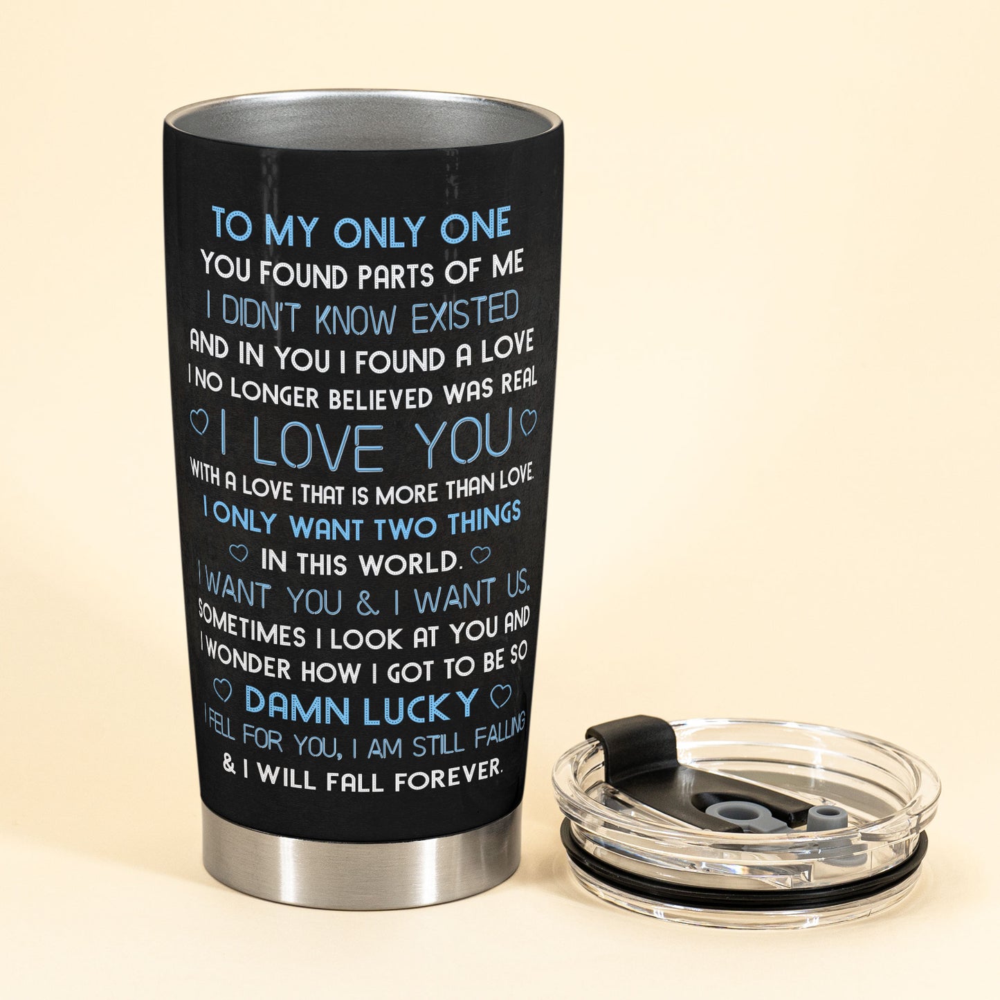 I'm Yours No Return - Personalized Tumbler Cup - Birthday Anniversary Gift For Husband, Wife, Boyfriends, Girlfriends - Gift From Sons, Daughters For Parents