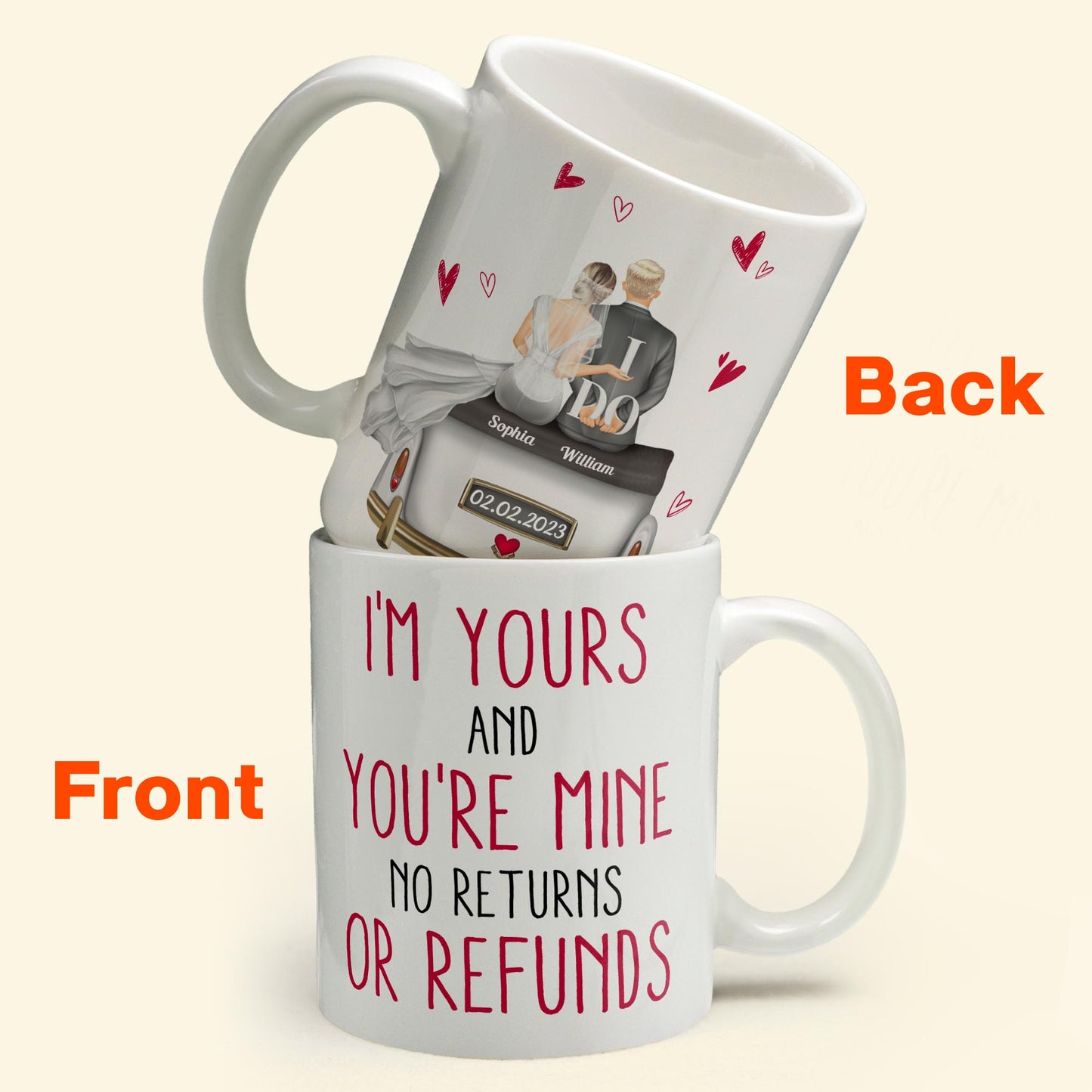 I'm Yours & You're Mine - Personalized Mug