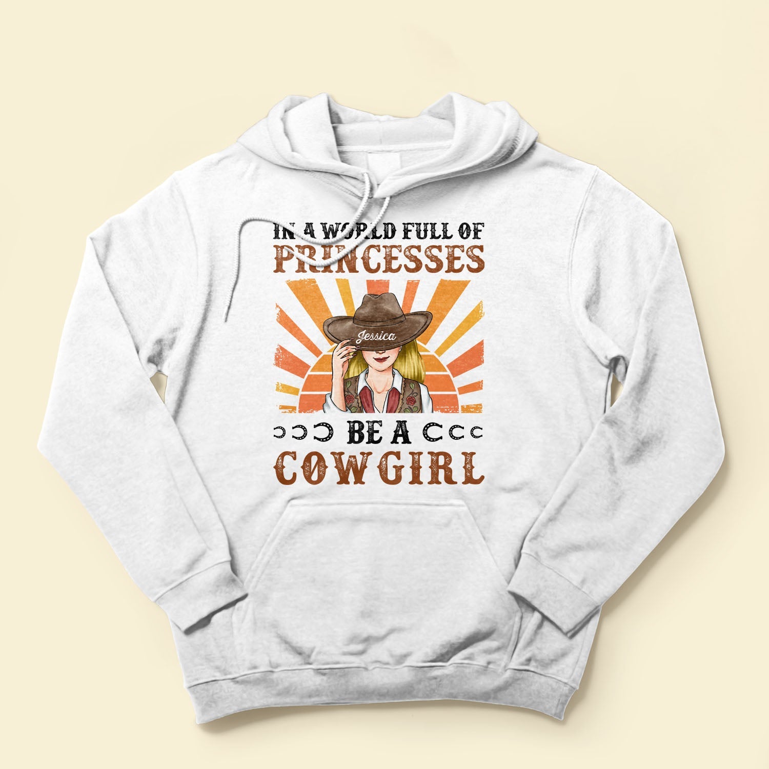 In A World Full Of Princesses Be A Cowgirl Ver2 - Personalized Shirt - Birthday Gift For Cowgirl, Texas Girl, Southern Girl, Country Girl