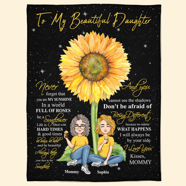 Daughter sunflower blanket 2025