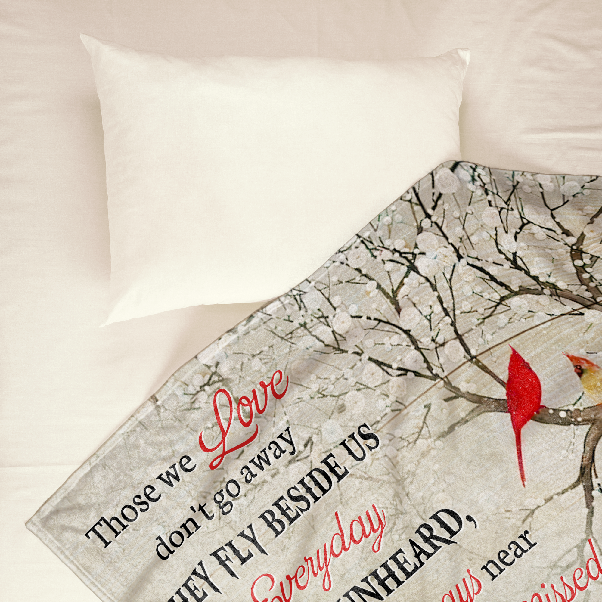 In Loving Memory Mom - Personalized Blanket - Memorial Mother's Day Missing Gift For Sons, Daughters