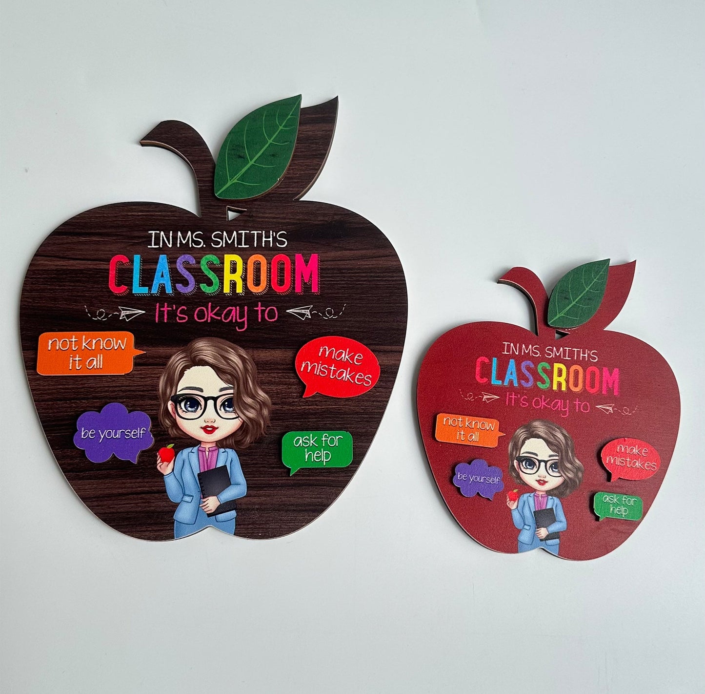 In This Classroom - Personalized 2 Layers Wooden Plaque