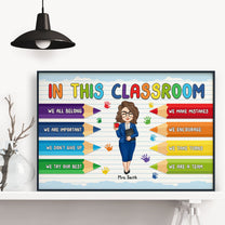 In This Classroom We Are A Team - Personalized Poster/Wrapped Canvas