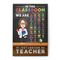 In This Classroom We Are Just Like Our Teacher - Personalized Poster/Wrapped Canvas