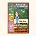 In This Classroom We're A Team - Personalized Poster/Canvas - Christmas, Loving, Welcome Gift For Classrooms, Teachers & Students