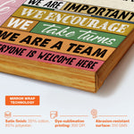 In This Classroom We're A Team - Personalized Poster/Canvas - Christmas, Loving, Welcome Gift For Classrooms, Teachers & Students
