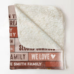 In This House We Do Family - Personalized Blanket