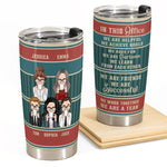 In This Office We Are A Team - Personalized Tumbler Cup - Christmas, Birthday, Leaving Gift For Colleagues, Coworkers, Work Friends