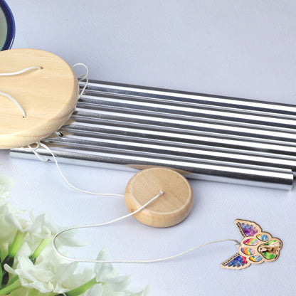 In Your Heart I'll Always Be - Personalized Suncatcher Wind Chimes