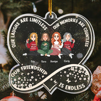 Infinity Love Our Friendship Is Endless - Personalized Acrylic Ornament