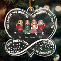 Infinity Love Our Friendship Is Endless - Personalized Acrylic Ornament