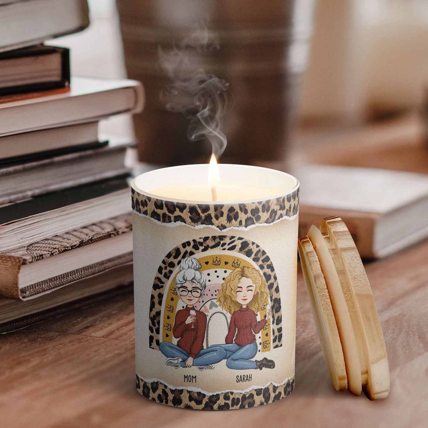 Instead Of Grandkids, Can I Interest You In A Candle - Personalized Scented Candle With Wooden Lid