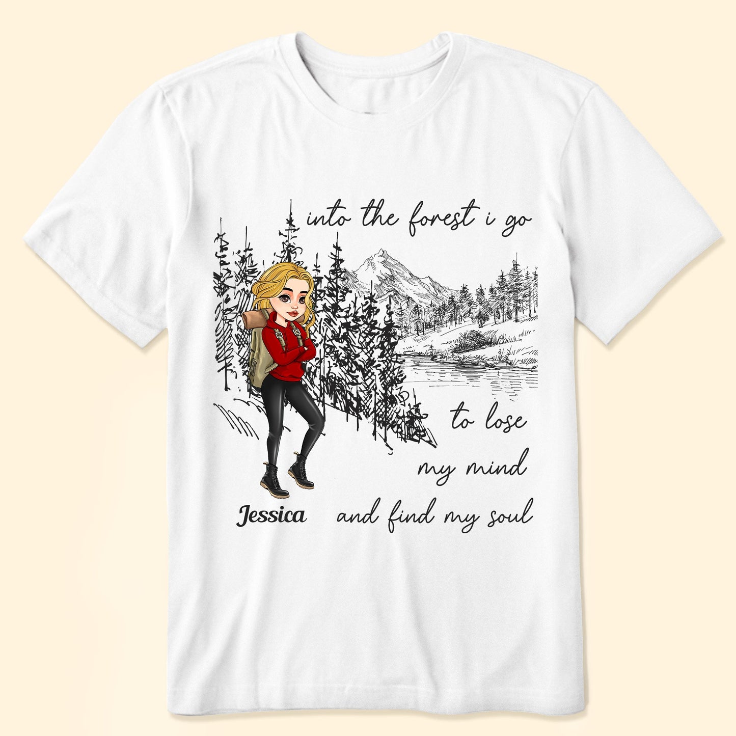 Into The Forest I Go - Personalized Shirt