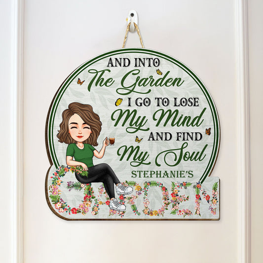 Into The Garden - Lose My Mind - Personalized Custom Shaped Wood Sign