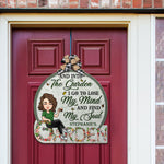 Into The Garden - Lose My Mind - Personalized Custom Shaped Wood Sign