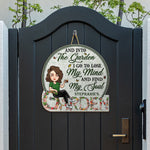 Into The Garden - Lose My Mind - Personalized Custom Shaped Wood Sign