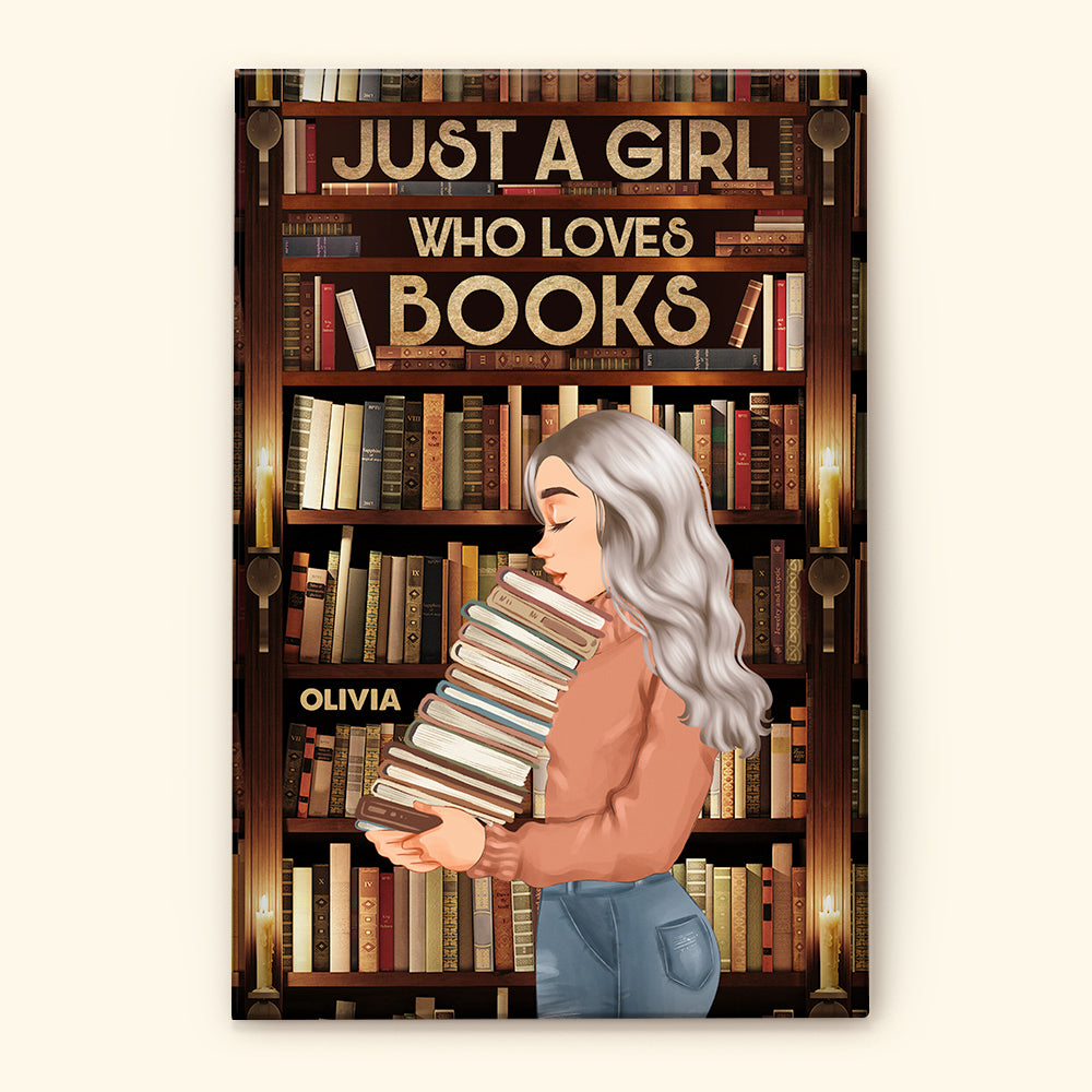 Into The Library I Go - Personalized Poster/Wrapped Canvas