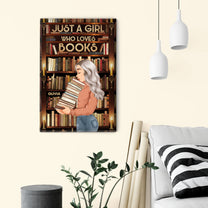 Into The Library I Go - Personalized Poster/Wrapped Canvas