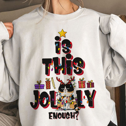 Is This Jolly Enough - Christmas Tree - Personalized Shirt