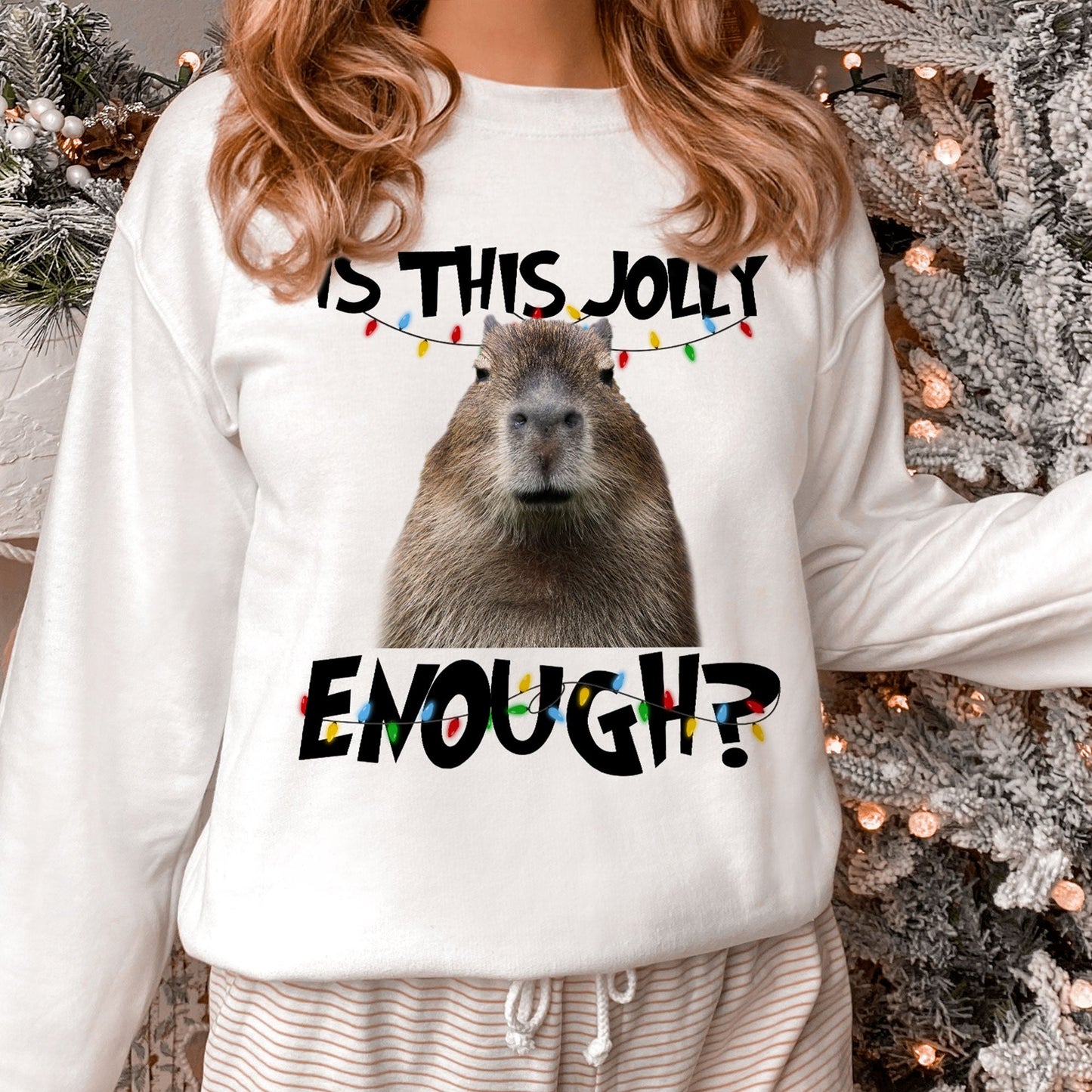 Is This Jolly Enough? - New Version - Personalized Photo Shirt