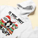 Is This Jolly Enough - Personalized Shirt - Christmas Gift For Cat Lovers, Cat Mom, Cat Dad - Glaring Cat