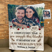 It Reminds You How Much I Love You - Personalized Photo Blanket