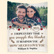 It Reminds You How Much I Love You - Personalized Photo Blanket