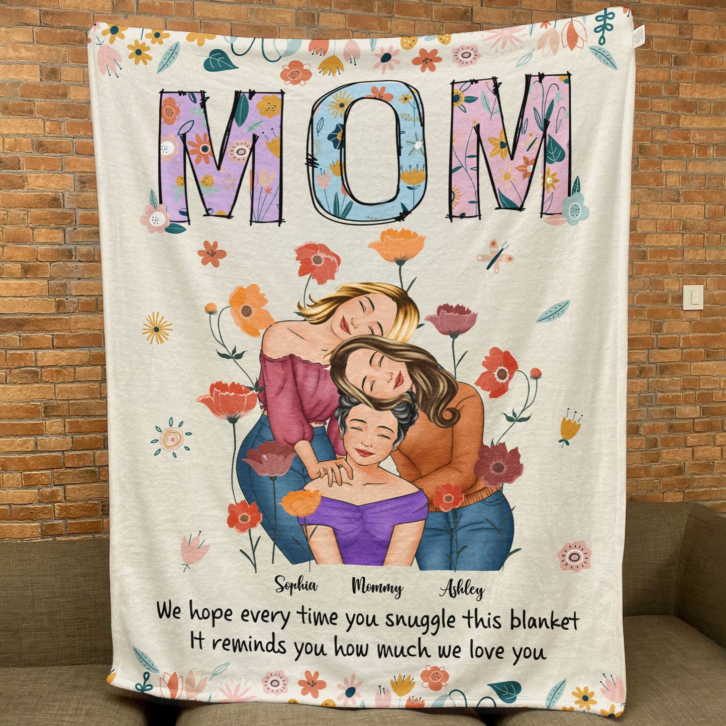 It Reminds You How Much We Love You - Personalized Blanket