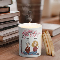 It Reminds You How Much We Love You - Personalized Scented Candle With Wooden Lid